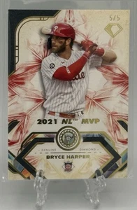 Bryce Harper 2025 Topps Diamond Icons #93 2021 NL MVP W/ Genuine Diamond /5! - Picture 1 of 3