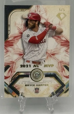 Bryce Harper 2025 Topps Diamond Icons #93 2021 NL MVP W/ Genuine Diamond /5! - Image 1 of 3