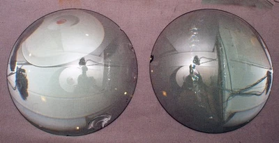 Dos lentes condensadoras convexas de 10 pulgadas Foto 1 de 4