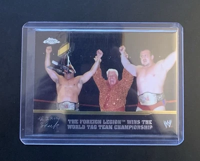 Foco Topps 2014 cromado WWE CHAMPION #2 The Iron Sheik & Nikolai Volkoff Foto 1 de 2
