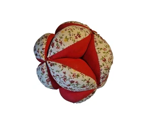 Greifball für Babys, Baumwolle, Montessori Ball mit Rassel - Bild 1 von 4