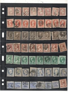 FANCY CANCEL TIME: US 1800'S COLLECTION MANY INTERESTING CANCELLATIONS - Picture 1 of 1