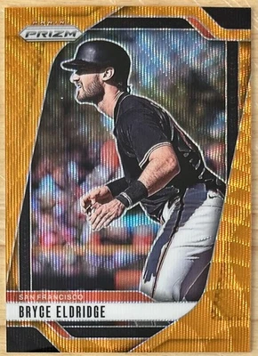 Bryce Eldridge 2025 Panini Prizm - Orange Wave Prizm SP 47/49 GIANTS - Image 1 of 2