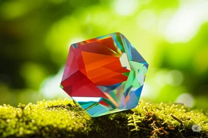 Rainbow Color Mystic Topaz Cube Cut Topaz 109 Ct (30X30X21) Certified Loose Gems - Picture 1 of 5