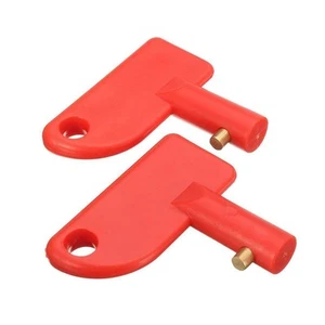 2Pcs Battery Disconnect Switch Key, Mini Red Keys for Disconnect... - Picture 1 of 6