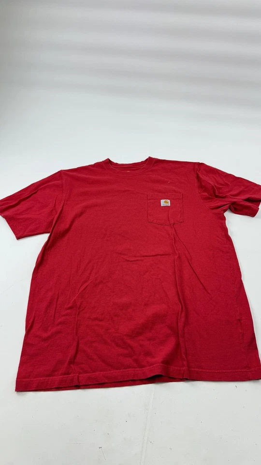 Carhartt Shirt Mens XL Tall Red Pocket Tee Original Fit Workwear Logo Crewneck - Image 1 of 4
