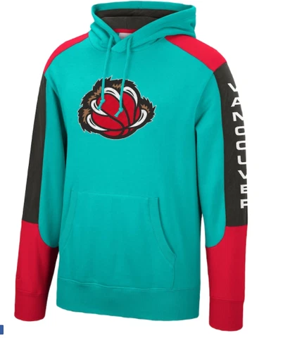 Vancouver Grizzlies Mitchell & Ness NBA Fusion Fleece Hoody Cover