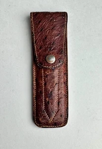 Kit de viaje Sheldon con piel de avestruz de colección con peine y lima de uñas/cuchillo de ley - Imagen 1 de 8