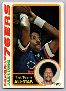 1978-79 TOPPS #130 JULIUS 'DR. J' ERVING 76ers - Picture 1 of 3