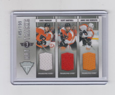 11/12 Panini Titanium Philadelphia Flyers Hat Tricks GUJ card #17 Ltd #145/199