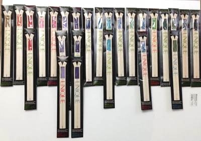 Vintage Zippers YKK Made for UNIQUE Invisible Nylon Zippers - Lot of 26 - Image 1 of 4