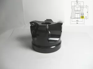 Cortador de fresado rugido de alta alimentación AJX dia.100 mm para inserto Mitsubishi JDMW140520 - Imagen 1 de 3