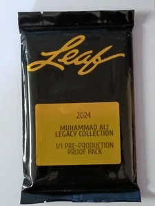 2024 Leaf Muhammad Ali - Legacy Collection 1/1 Pre-Production Proof Pack -Sealed - Picture 1 of 1