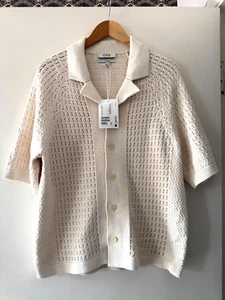 COS RELAXED OPEN-KNIT COTTON SHIRT - RRP £115 - BRAND NEW! - Picture 1 of 3