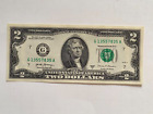 $2 Two Dollar Bill 2017 Series G 13557835 A Real Money US Dollars Paper notes