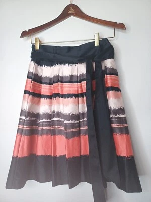 Falda H&M Mujer 2 Rosa Línea A Correa MIDI Plisada Suelta Moderna Clásica Talla 6  Foto 1 de 4