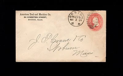 American Tool & Machine Co Boston TOB 1884 Time On Bottom PSE Cover 8r - Image 1 of 3