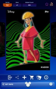 Topps Disney Collect 2025 Aura S3 LE Green Chrome - Kuzco - Picture 1 of 2