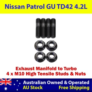 High Tensile Exhaust Manifold To Turbo Stud Kit For Nissan Patrol GU TD42 4.2L - Bild 1 von 5
