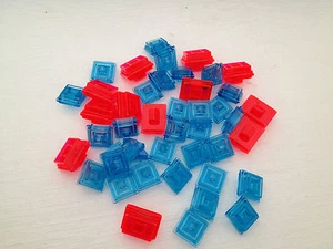 Vintage 1999 Pokemon Monopoly Replacement Parts Full Set Poke Marts Poke Centers - Picture 1 of 1