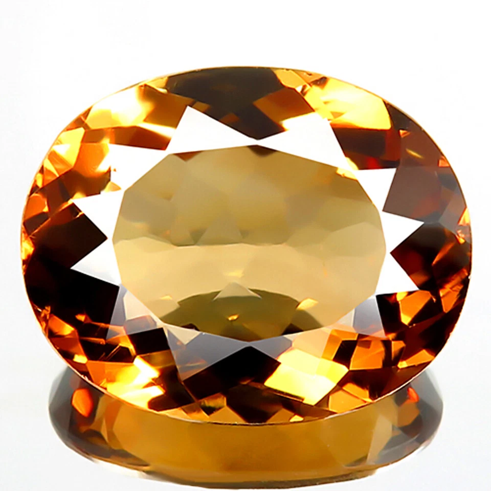17.16ct Huge Best Imperial Champagne Topaz Flawless Natural Sparkle Perfect Oval - Image 1 of 4