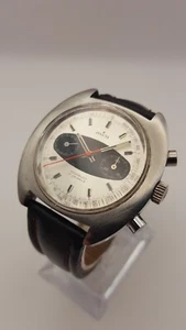 VINTAGE SWISS INVICTA CHRONOGRAPH EDELSTAHL HANDAUFZUG HERREN UHR. - Bild 1 von 24