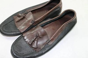 Herren Bass Quimby Quaste Kiltie Halbschuhe 11,5 M schwarz n braun A033 - Bild 1 von 3