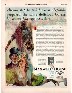 1930 Maxwell House Coffee Good to the Last Drop Single Page Print Ad - Picture 1 of 1