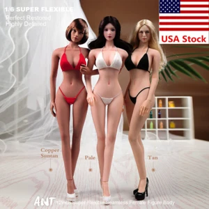 US 1/6 Medium Bust Makeup Flexible Joint Seamless Female Figure Body Model Toy - Picture 1 of 48