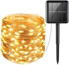 Solar Led Powered Fairy String Rope Strip Lights Waterproof Outdoor Garden Usa