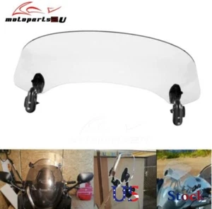 Alerón de extensión de parabrisas transparente deflector de viento para motocicleta Honda Harley - Imagen 1 de 11