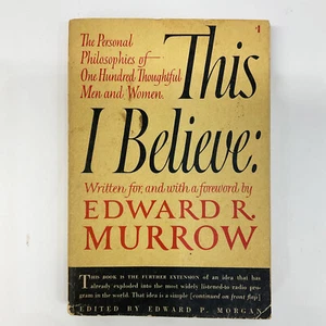 This I Believe Edward R Murrow 1952 Cold War America Personal Philosophy Essays - Imagen 1 de 21