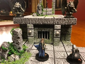 Cripta Cementerio 28 mm Terreno Mesa Juego de Guerra Mazmorras y Dragones Pathfinder d&d - Imagen 1 de 10