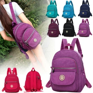 Damen Rucksack Schultertasche Nylon Schultasche Daypack Kleinen Freizeitrucksack - Bild 1 von 19