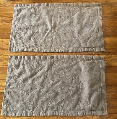 Par Superior Paisley Matelasse Algodón Marrón Claro Taupe King Sham Foto 1 de 4