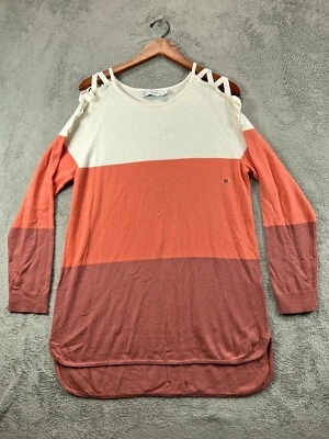 New York Company Mujer XL Túnica Manga Larga Prendas para el torso Rosa Jaula Hombro Damas Foto 1 de 4