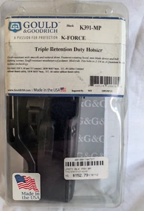 GOULD & GOODRICH K-FORCE K391-MP Triple Retention Duty Holster S&W 357 SIG LUGER - Picture 1 of 6