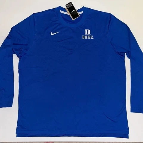 XXL Nike Duke Blue Devils NC mens sweat shirt dri-fit LS 2XL NWT $80 Cover