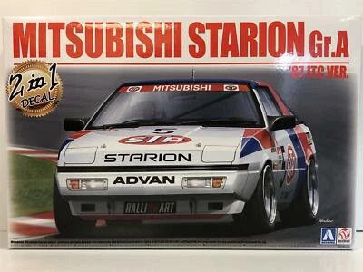 Mitsubishi Starion Gr.a 1987 Jtc Ver. 2 IN 1 Décalque 1:24 Modèle Kit Beemax - Photo 1/4