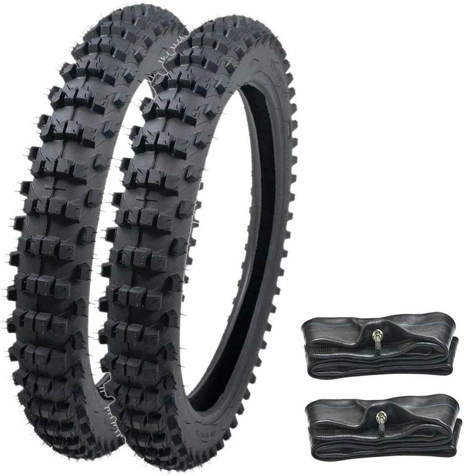 Pneu dianteiro 2 peças 70/100-17 + tubo 2.75-17 para Pit Bike Trail Honda CT70 CT90 CR85 - Imagem 1 de 4