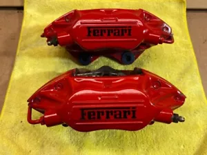FERRARI 355 PINZE FRENO POSTERIORI ROSSE COPPIA ABBINATE 1998 (F1 Look) F355 Freni Posteriori - Foto 1 di 16
