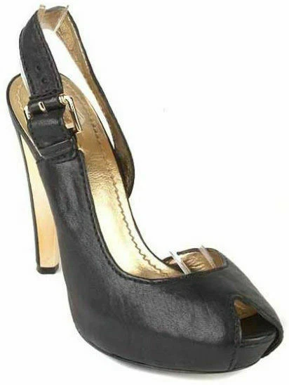 Nuevo REPORT SIGNATURE Sandalias de tacón alto con hebilla y punta abierta para mujer talla 8 M Foto 1 de 2