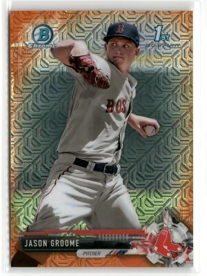 2017 Bowman Chrome Mega Box Mojo Prospects Orange 1st Jason Groome #BCP150 /25 - Image 1 of 2