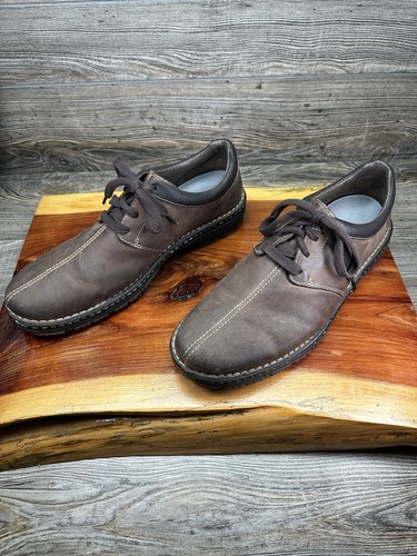 Oxford Cole Haan NikeAir marrone pelle invecchiata uomo taglia 12 M us intime ottimeioni