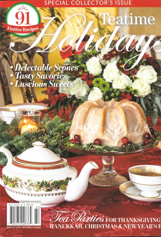 Tea Time Holiday Magazine,  91 Festive Recipes    SPECIAL ISSUE, 2022 - Image 1 of 1