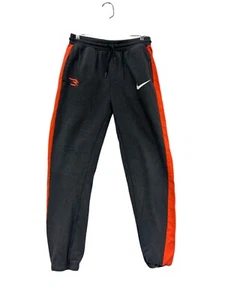 Nike Youth XL Track Pants Black/Orange Striped Athletic Joggers #8672 - Picture 1 of 9