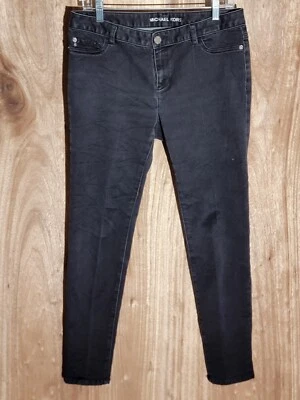 Michael Kors Vaqueros Mujer Talla 8 Legging Elástico tiro bajo Denim Negro Foto 1 de 4