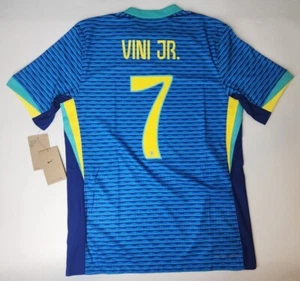 Brasilien 2024 Away Authentic Dri-Ft ADV Trikot Blau Vini Jr #20 Nike M-L Neu mit Etikett - Bild 1 von 12