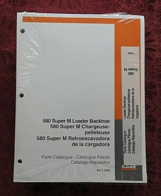 1998-2004 CASE 580 SUPER M TRACTOR LOADER BACKHOE PARTS CATALOG MANUAL MINTY - Image 1 of 3