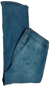 Women's 16 P NYDJ Marilyn Straight Blue Jeans Curves 360 Denim Bottoms NWT - Picture 1 of 17